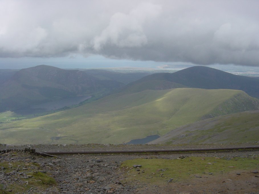 View from near the top of Snowdon